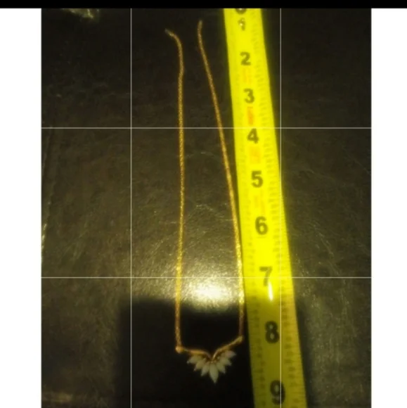 💯 Authentic Vintage 14k gold and genuine large opal chain - Picture 10 of 14